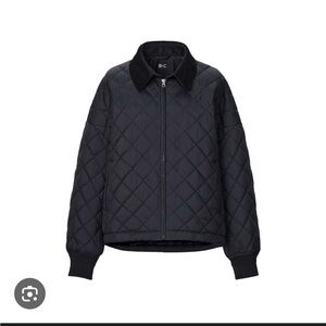 Uniqlo C Collection Quilted Jacket with Corduroy Collar